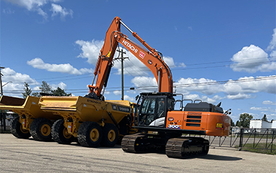 ZX300LC-6 Hitachi-2024-4 Excavator Rentals Spruce Grove